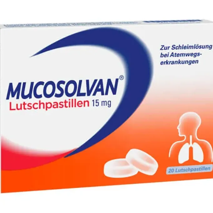 MUCOSOLVAN Lutschpastillen 15 mg 20 St