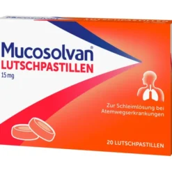 MUCOSOLVAN Lutschpastillen 15 mg 20 St