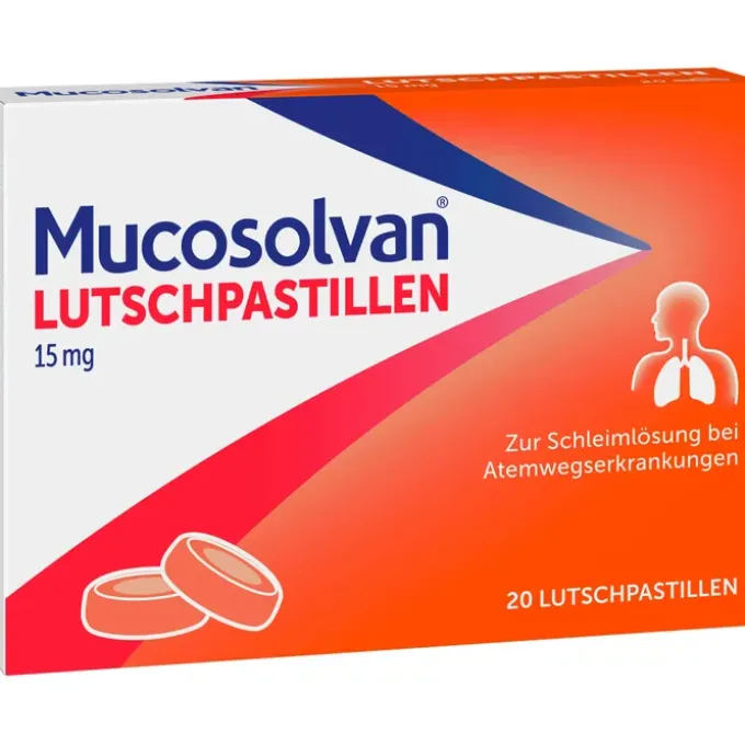 MUCOSOLVAN Lutschpastillen 15 mg 20 St