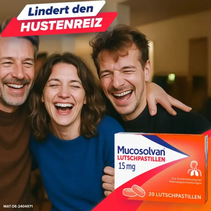 MUCOSOLVAN Lutschpastillen 15 mg 20 St