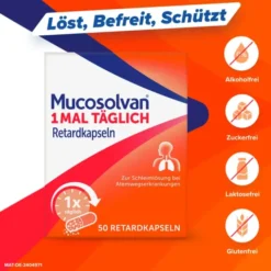 MUCOSOLVAN 1mal täglich Retardkapseln 50 St