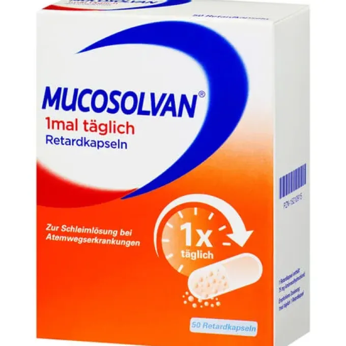 MUCOSOLVAN 1mal täglich Retardkapseln 50 St