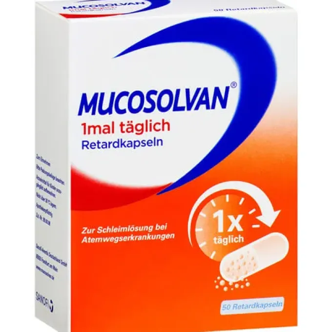 MUCOSOLVAN 1mal täglich Retardkapseln 50 St