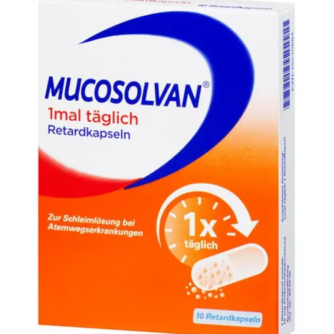 MUCOSOLVAN 1mal täglich Retardkapseln 10 St