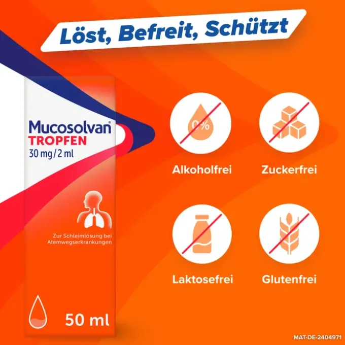 MUCOSOLVAN Tropfen 30 mg/2 ml 50 ml