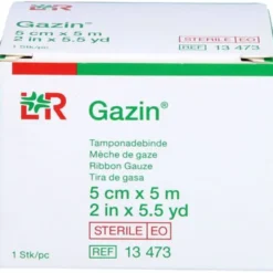 MULLBINDEN z.Tamponade steril 5 cmx5 m 1 St