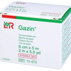 MULLBINDEN z.Tamponade steril 5 cmx5 m 1 St