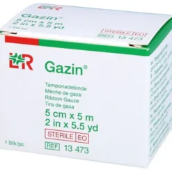 MULLBINDEN z.Tamponade steril 5 cmx5 m 1 St