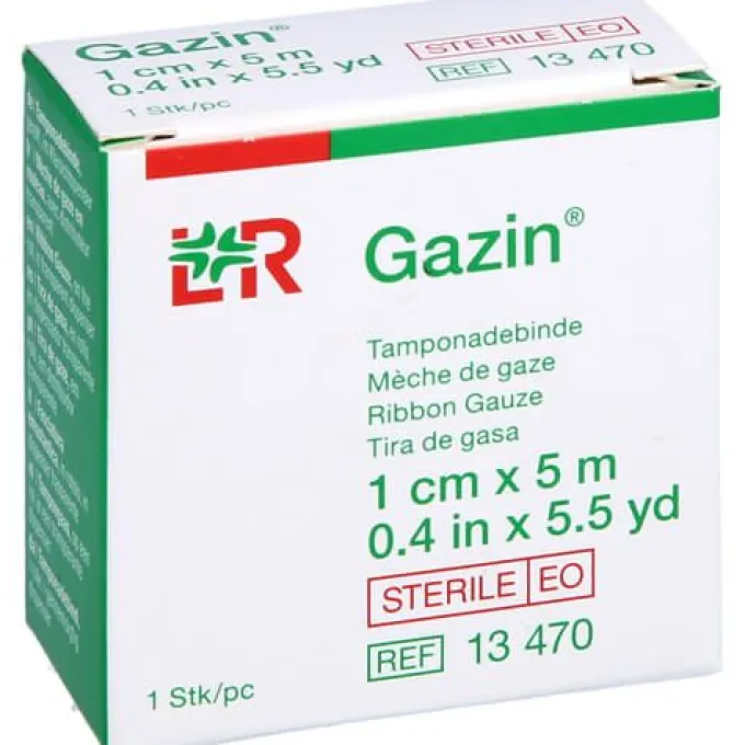 MULLBINDEN z.Tamponade steril 1 cmx5 m 1 St
