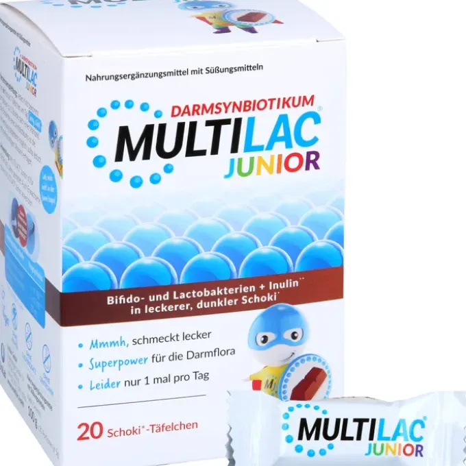 MULTILAC Darmsynbiotikum Junior Täfelchen 20 Stück