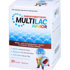 MULTILAC Darmsynbiotikum Junior Täfelchen 20 Stück