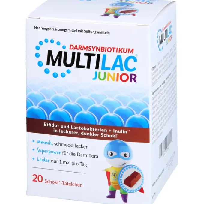 MULTILAC Darmsynbiotikum Junior Täfelchen 20 Stück