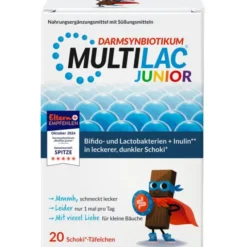MULTILAC Darmsynbiotikum Junior Täfelchen 20 Stück