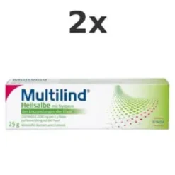 MULTILIND Heilsalbe m.Nystatin u.Zinkoxid Set 2x25g