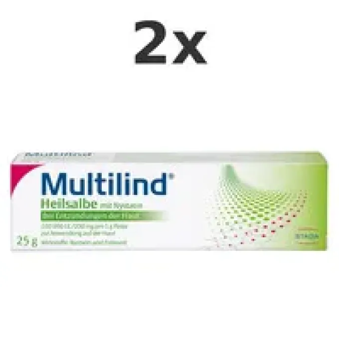 MULTILIND Heilsalbe m.Nystatin u.Zinkoxid Set 2x25g