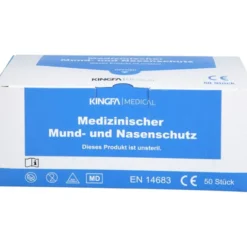 MUNDSCHUTZ OP m.Gummiband Nasenbügel blau 50 St
