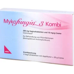 MYKOFUNGIN 3 Kombi 200 mg Vaginaltab.+10 mg/g Cre. 1 P