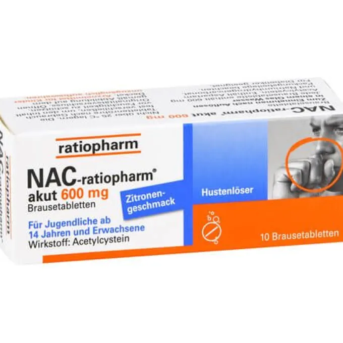 NAC-ratiopharm akut 600 mg Hustenlöser Brausetabl. 10 St