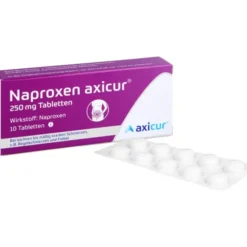 NAPROXEN axicur 250 mg Tabletten 10 St