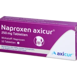 NAPROXEN axicur 250 mg Tabletten 10 St