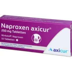 NAPROXEN axicur 250 mg Tabletten 10 St