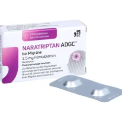 NARATRIPTAN ADGC bei Migräne 2,5 mg Filmtabletten 2 St