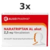Naratriptan AL akut 2,5 mg Filmtabletten bei Migräne 3x 2St