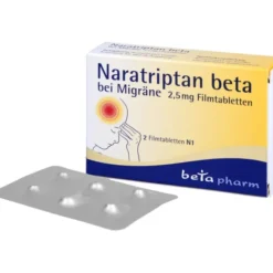 NARATRIPTAN beta bei Migräne 2,5 mg Filmtabletten 2 St