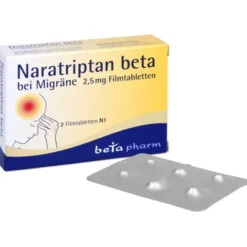 NARATRIPTAN beta bei Migräne 2,5 mg Filmtabletten 2 St