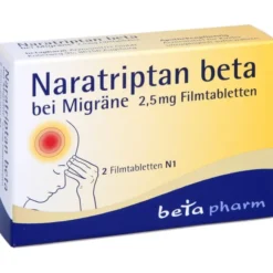 NARATRIPTAN beta bei Migräne 2,5 mg Filmtabletten 2 St
