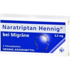 NARATRIPTAN Hennig bei Migräne 2,5 mg Filmtabl. 2 St