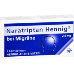 NARATRIPTAN Hennig bei Migräne 2,5 mg Filmtabl. 2 St