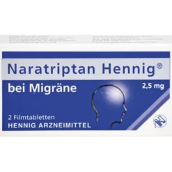 NARATRIPTAN Hennig bei Migräne 2,5 mg Filmtabl. 2 St