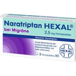 NARATRIPTAN HEXAL bei Migräne 2,5 mg Filmtabletten 2 St