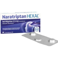 NARATRIPTAN HEXAL bei Migräne 2,5 mg Filmtabletten 2 St