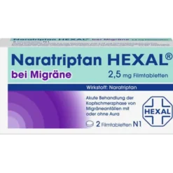 NARATRIPTAN HEXAL bei Migräne 2,5 mg Filmtabletten 2 St