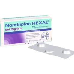 NARATRIPTAN HEXAL bei Migräne 2,5 mg Filmtabletten 2 St