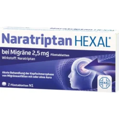 NARATRIPTAN HEXAL bei Migräne 2,5 mg Filmtabletten 2 St