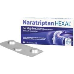 NARATRIPTAN HEXAL bei Migräne 2,5 mg Filmtabletten 2 St
