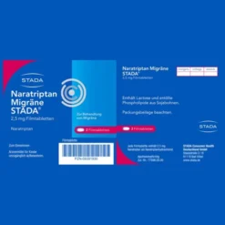 NARATRIPTAN Migräne STADA 2,5 mg Filmtabletten 2 St