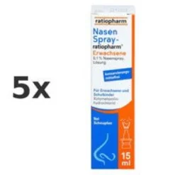 Nasenspray-ratiopharm® Erwachsene 5x15 ml