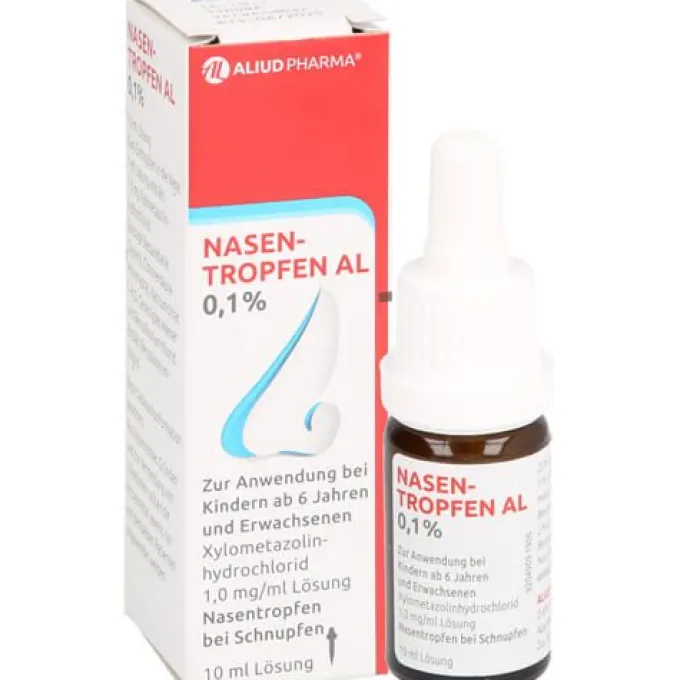 Nasentropfen AL 0,1 % bei Schnupfen 10 ml