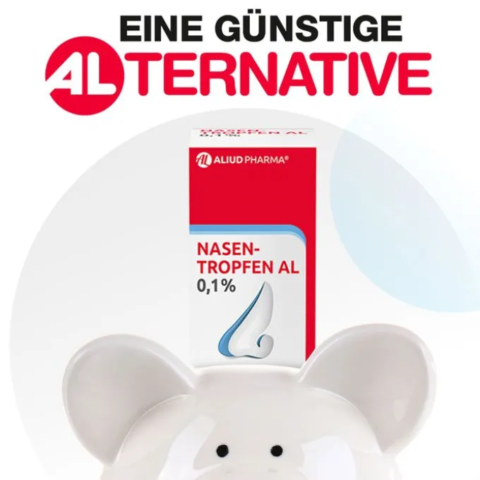 Nasentropfen AL 0,1 % bei Schnupfen 10 ml