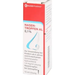 Nasentropfen AL 0,1 % bei Schnupfen 10 ml