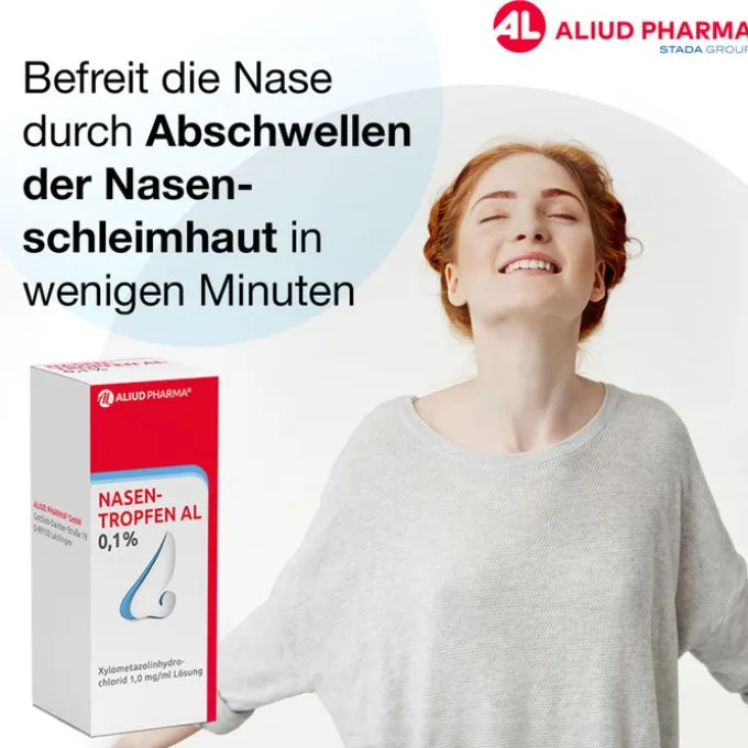Nasentropfen AL 0,1 % bei Schnupfen 10 ml