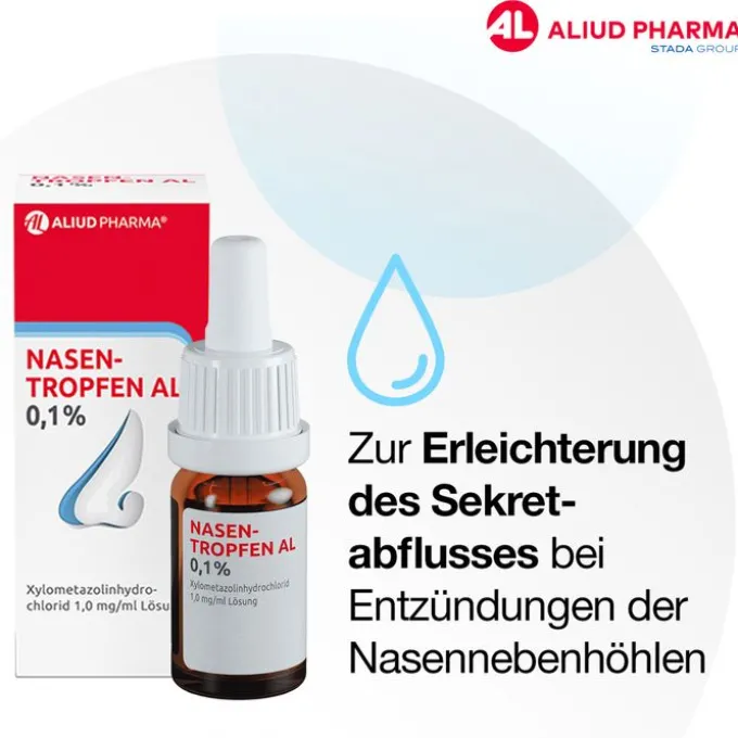 Nasentropfen AL 0,1 % bei Schnupfen 10 ml