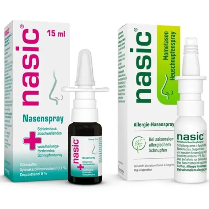 NASIC Mometason Heuschnupfenspray + NASIC Nasenspray 18g + 15ml