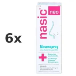 NASIC neo Nasenspray Schnelle Hilfe bei Schnupfen im Vorratspack 6x10 ml