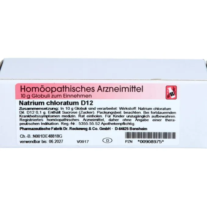 NATRIUM CHLORATUM D 12 Globuli 10 g