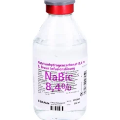 NATRIUMHYDROGENCARBONAT B.Braun 8,4% Glas 250 ml